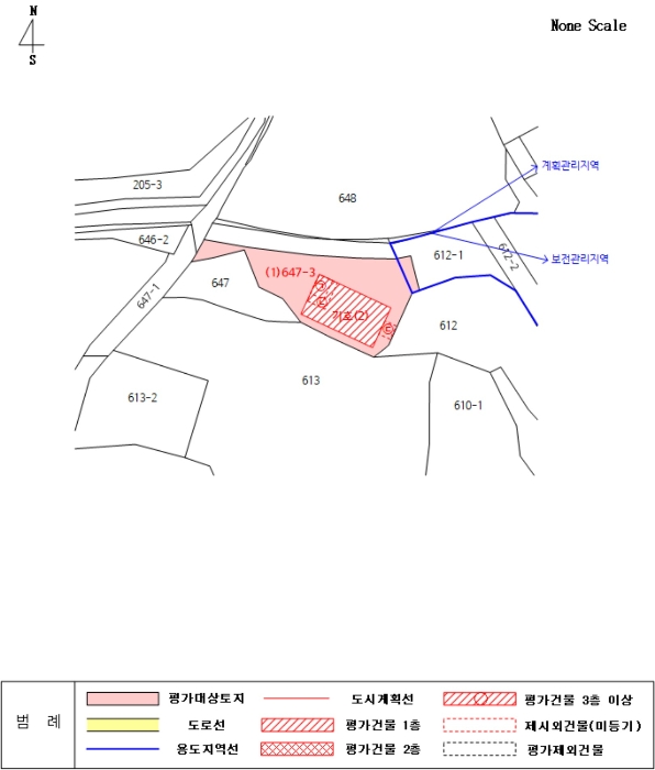 지적 및 건물개황도