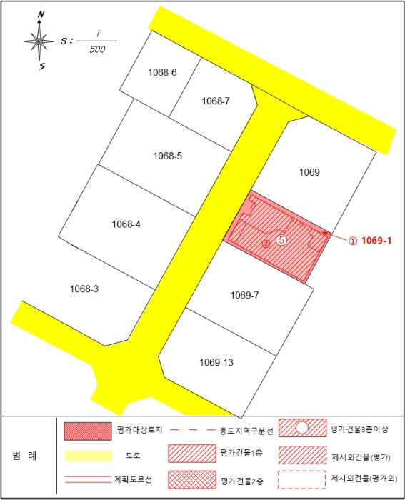 지적 및 건물개황도