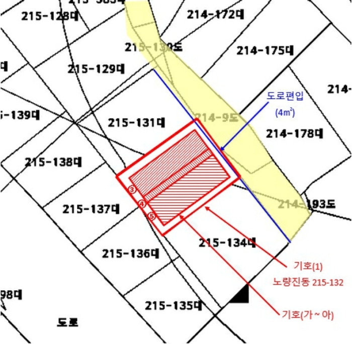 지적 및 건물개황도