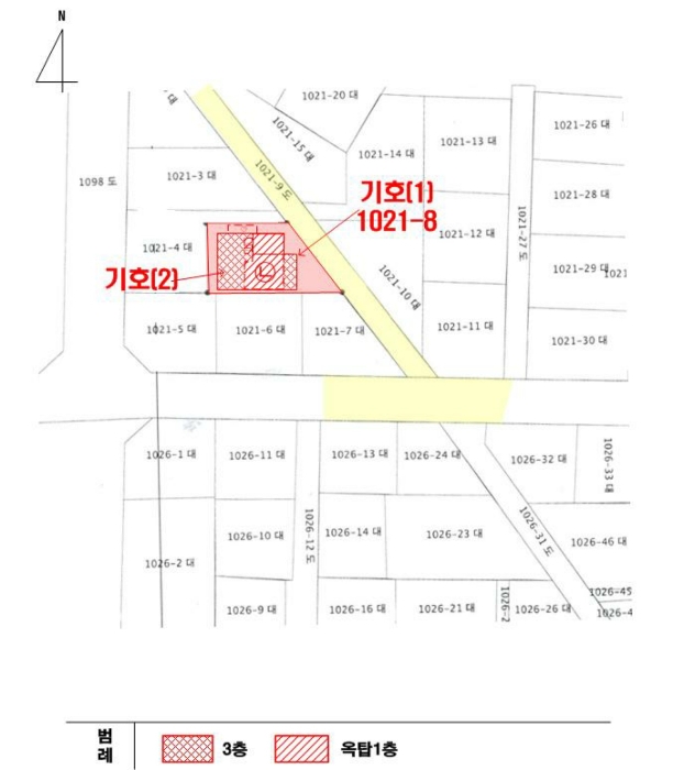 지적 및 건물개황도