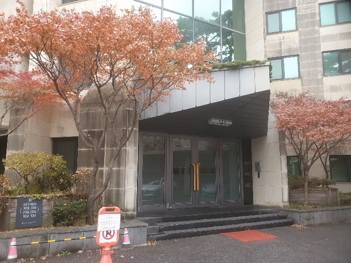 본건 한남리버힐 에이동  3호,4호 라인 공동 주 출입구