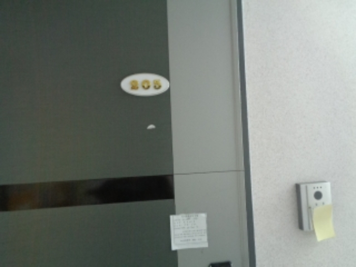 목록2의 다가구주택 2층 205호 출입문 전경