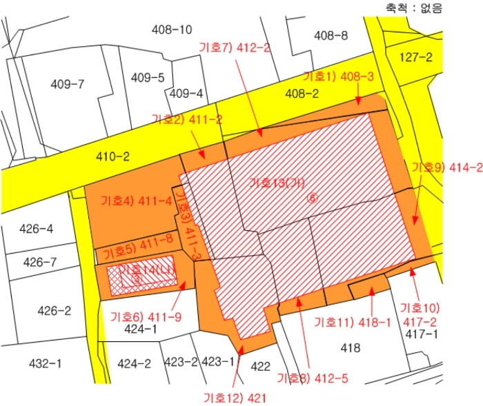 지 적 및 건 물 개 황 도