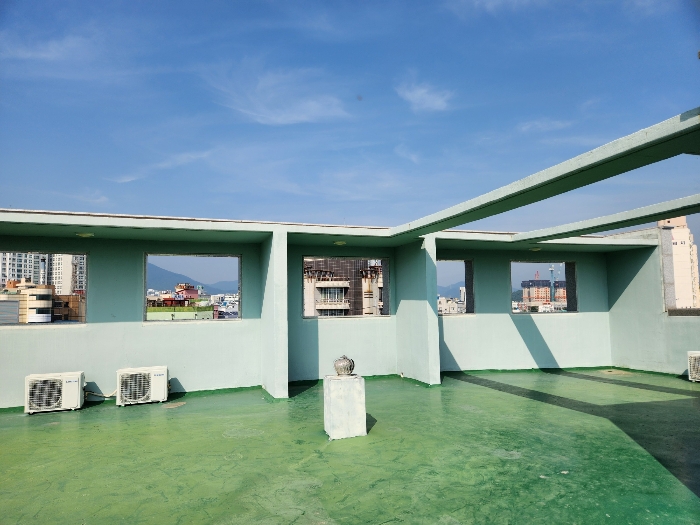 옥상 조명대 및