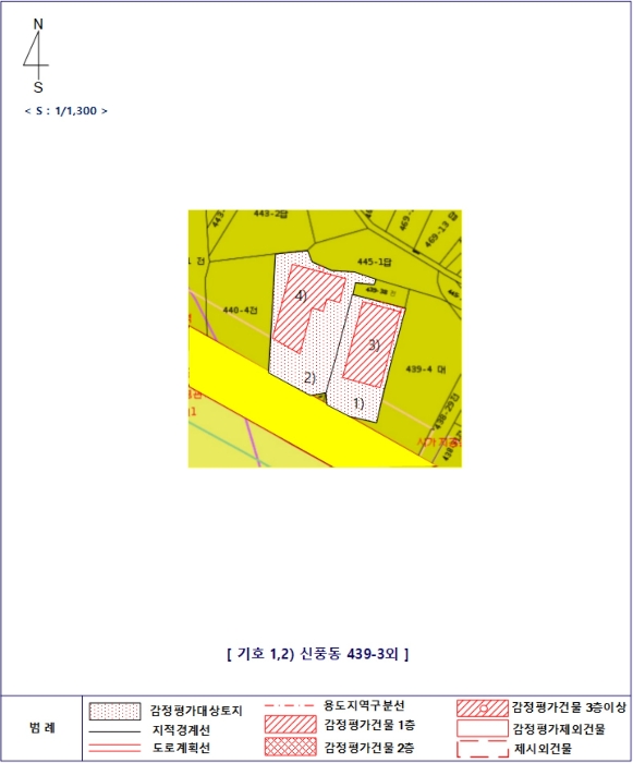 지적 및 건물개