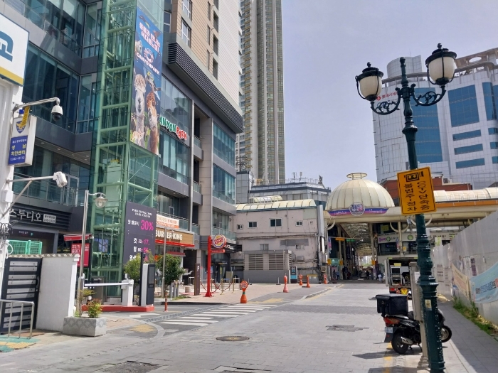 본건 북서측에서