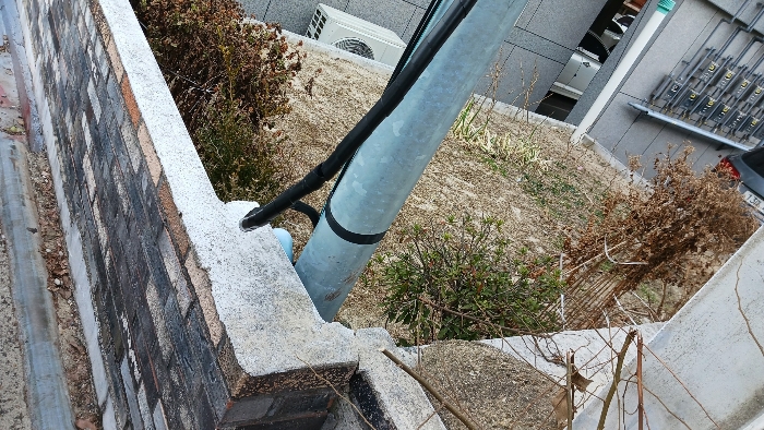 본건 담장 화단