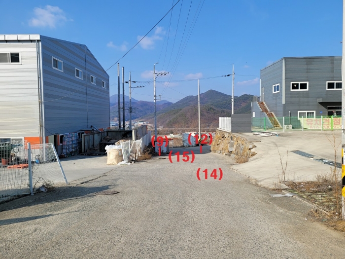 기호(9),(12),(14),(15) 토지 전경
(남측에서 촬영)