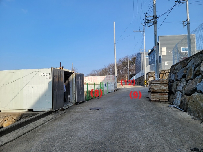 기호(8),(9),(12) 토지 전경
(서측에서 촬영)