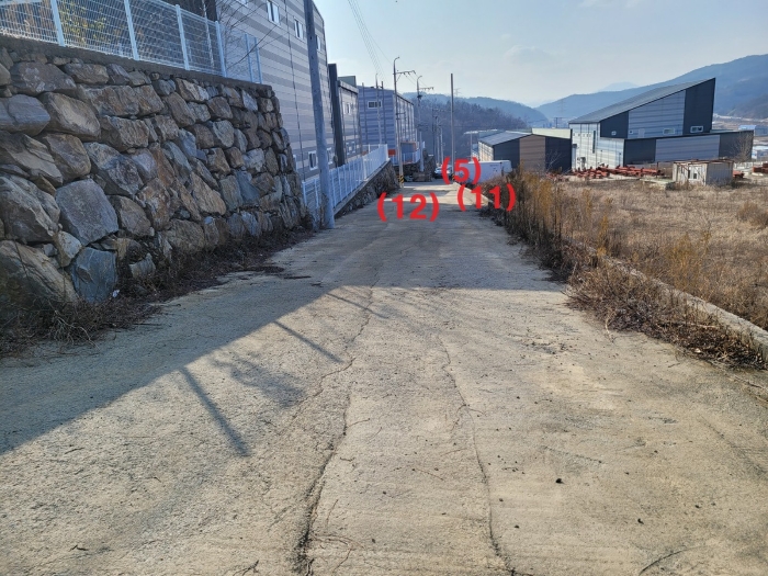 기호(5),(11),(12) 토지 전경
(동측에서 촬영)