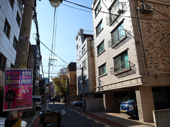 북동측에서 촬영