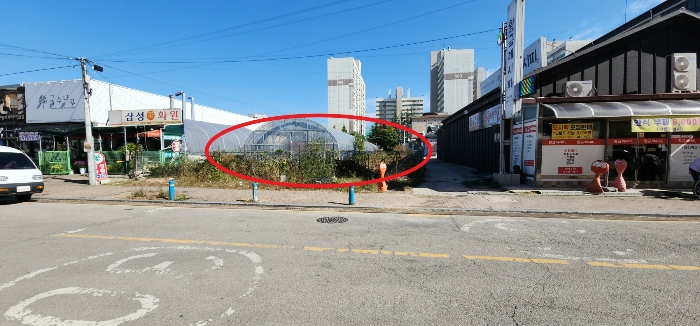 본건 토지(서측촬영)