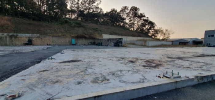 목록13 토지 전경  (화재로 인해 전소)