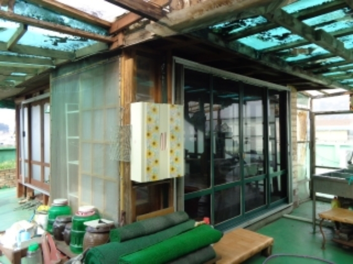 옥상에 있는 제