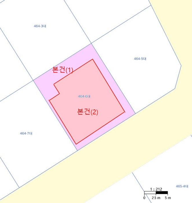 지적 및 건물개