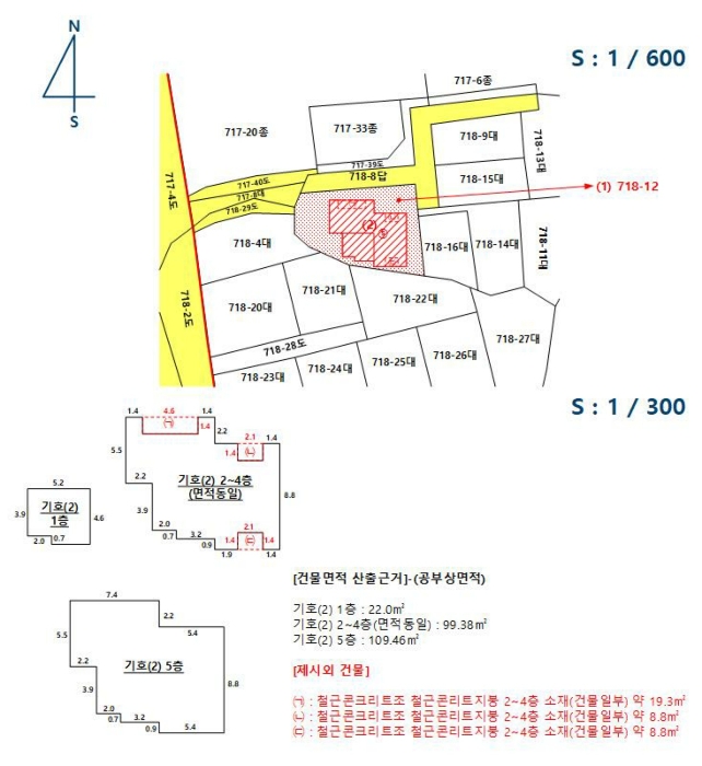 지적 및 건물개