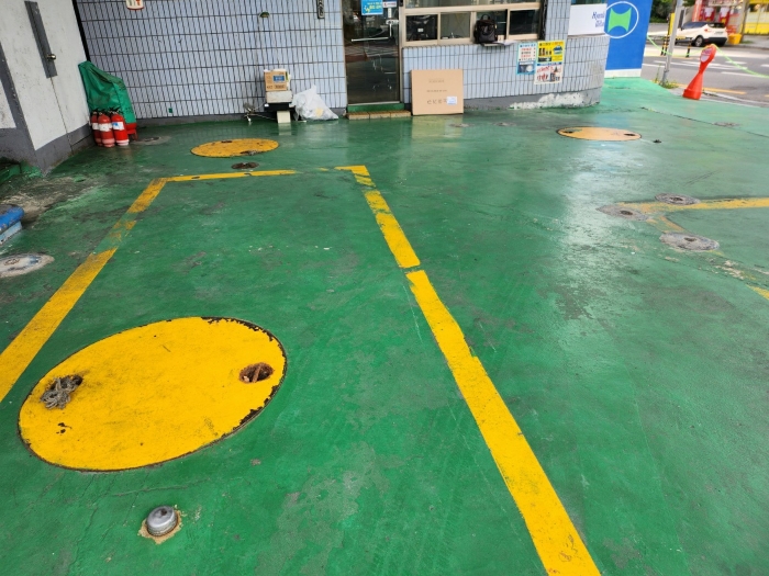 기계기구 기호(3-4) 유류저장탱크(지하매설)