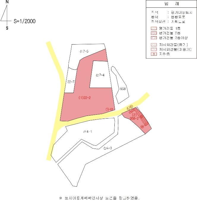 지적 및 건물개황도