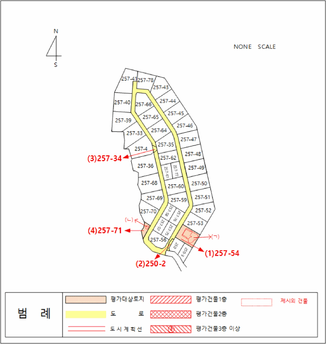 지적 및 건물개황도