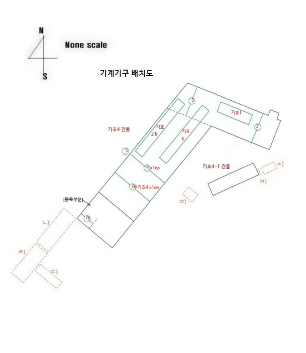 기계시설 배치도