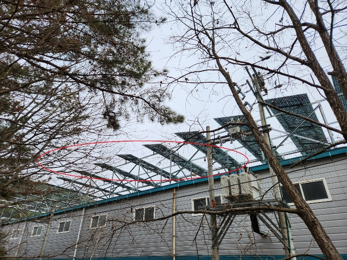 태양광발전설비 등 
타인 소유 - 평가에서 제외하였음