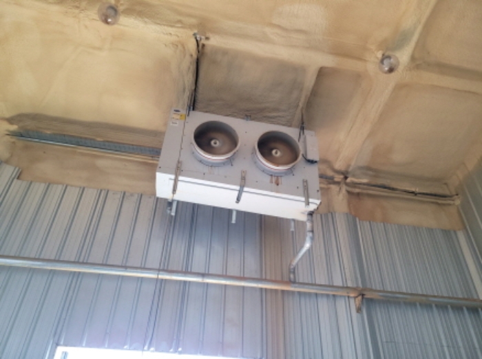 물건6번, 저온 저장창고1 내부 기계기구 전경사진