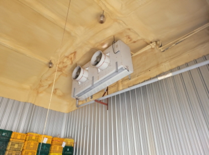 물건6번, 저온 저장창고2 내부 기계기구 전경사진