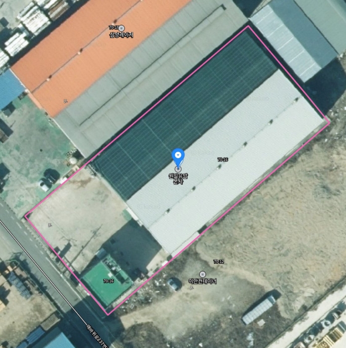 본건 건물(항공사진)