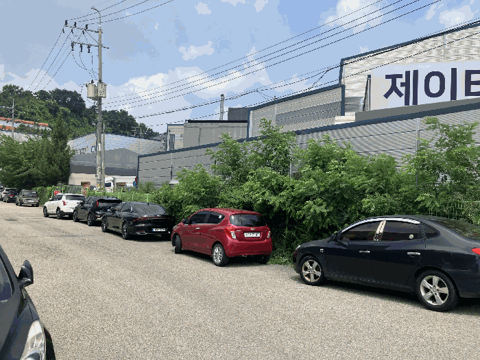 남측에서 본 본건 일대