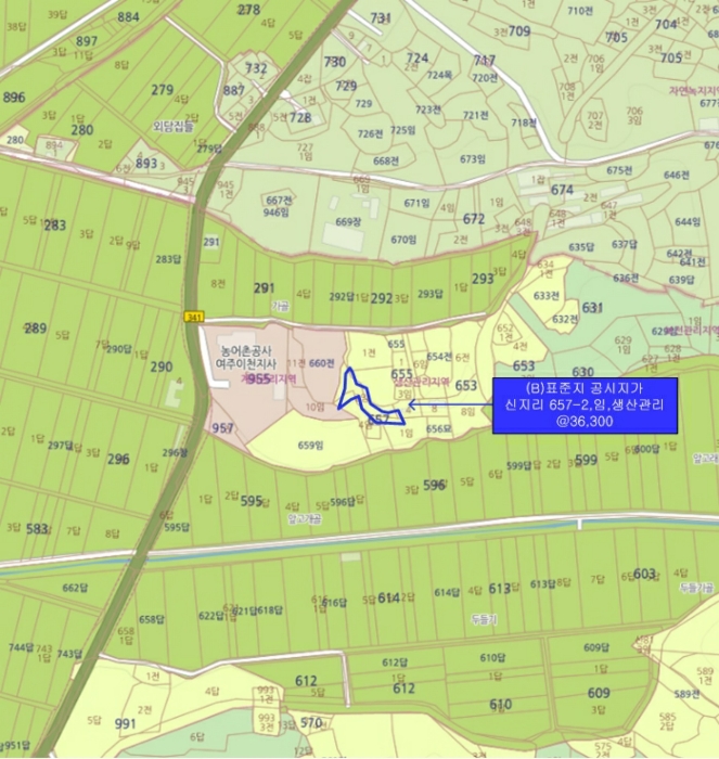 표준지 상세위치도