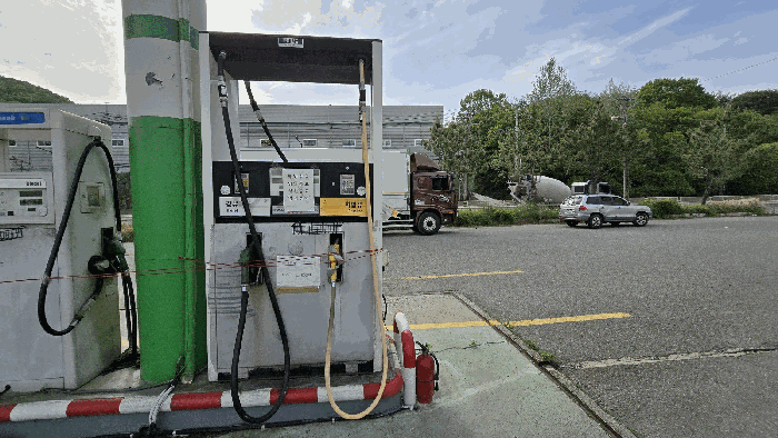 기계기구 기호 4 (주유기 경유, 휘발유 4복식)