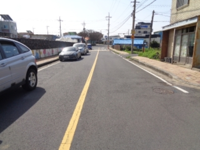 본건 부동산 인접 도로 전경