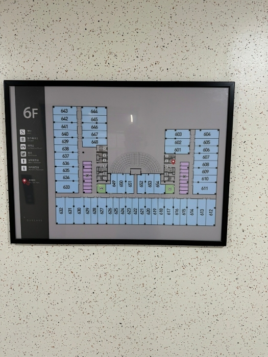 6층 호별안내도