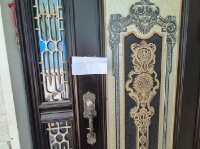 목록1~2번 부속건물 안내문 부착