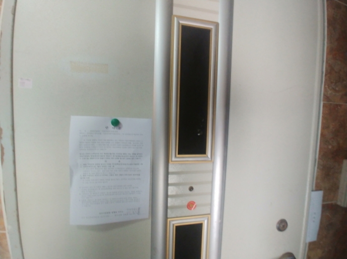 204호(호실표시없음) 안내문 부착