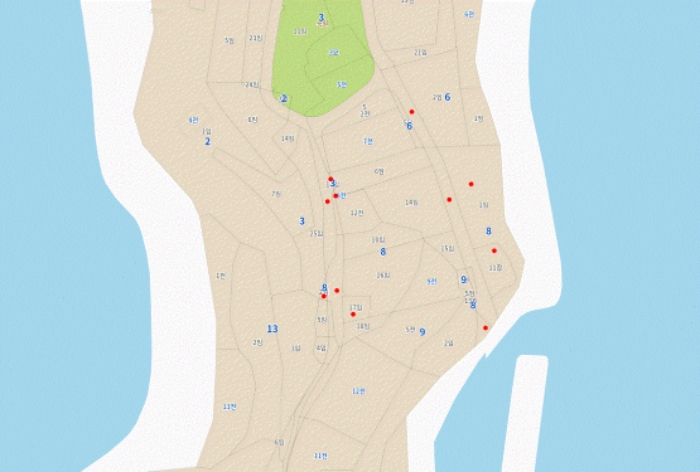 목록번호 7,9,12,13,14,15,18,19,20,21 약도