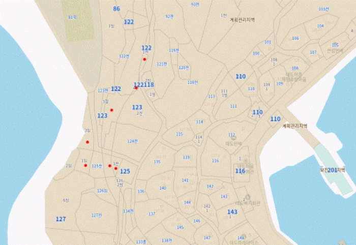 목록번호 49,50,51,52,53,54,55,56 약도