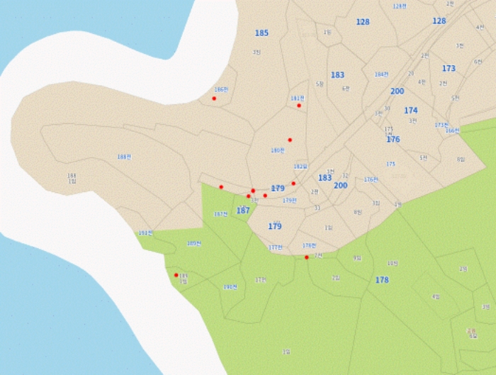 목록번호 89,90,91,92,93,94,96,97,98,99 약도