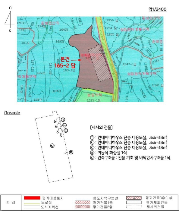 지적 및 건물개황도