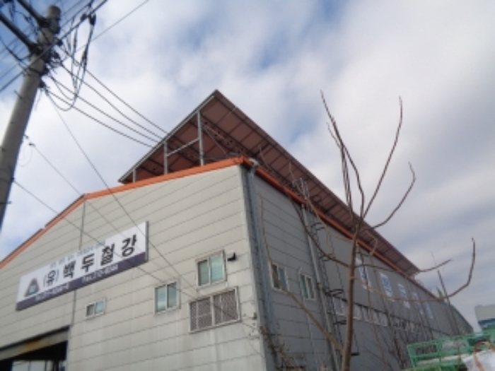 목록2의 지붕 태양광 설비 전경