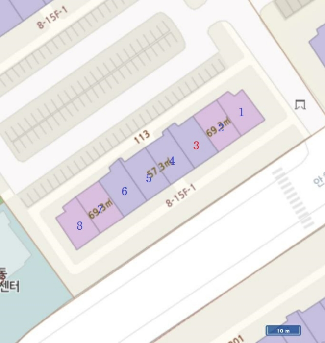 건물개황도(호별배치도)