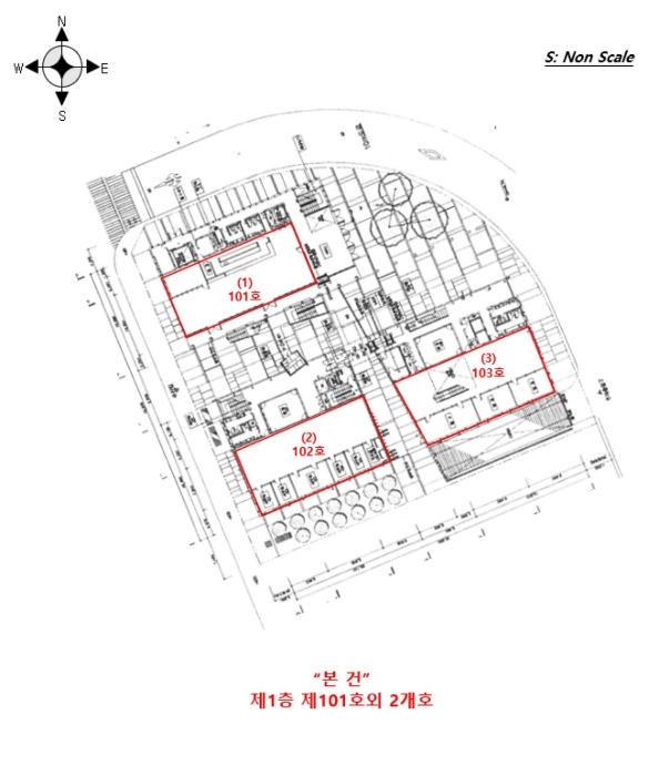호 별 배 치 도 및 내 부 구 조 도 (1)