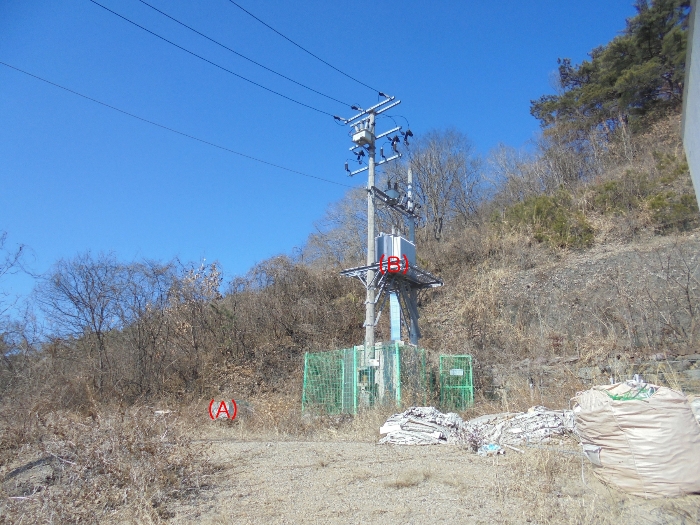 제시외구축물 기호(A) 및 제시외기계기구 기호(B) 전경