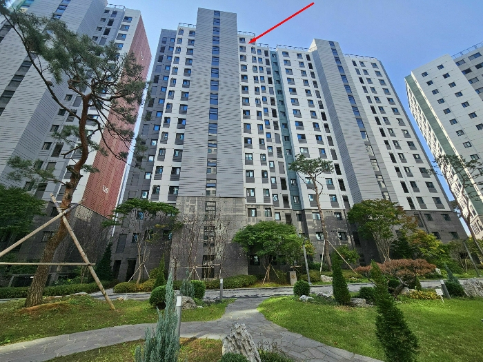 매교역푸르지오에스케이뷰 121동(북동측에서)