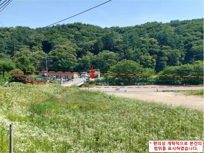 본건(기호1-22) 주위의 전경
(북측 인근에서 촬영)