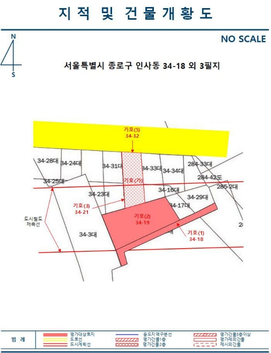 지 적 및 건 물 개 황 도