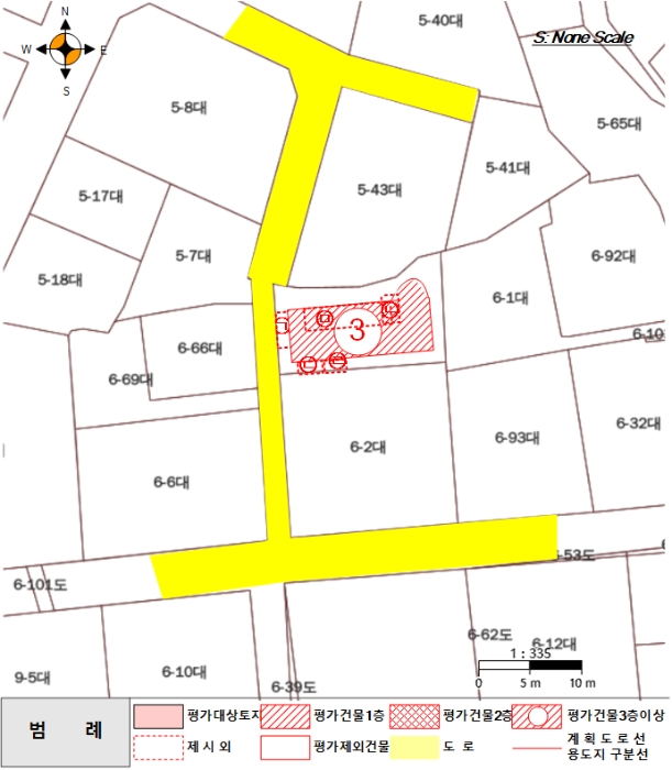 지 적 및 건물개황도