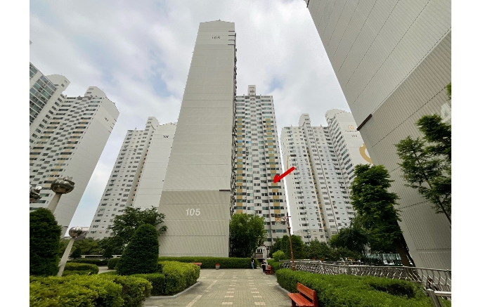 105동 서측에서 촬영