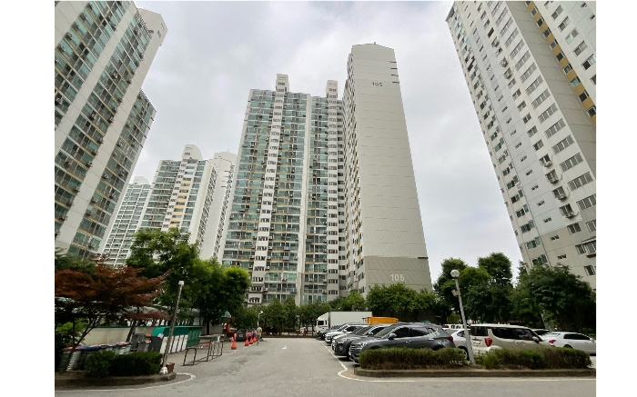 105동 남측에서 촬영