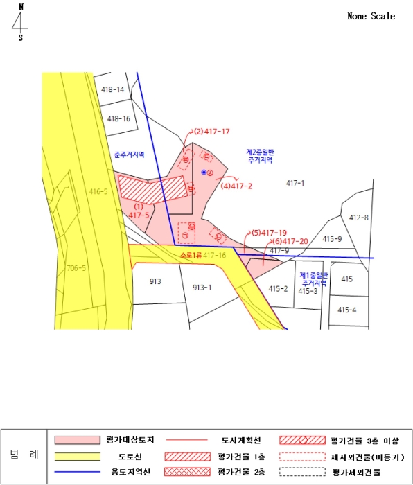 지적 및 건물개황도